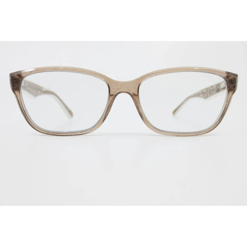 Bebe BB5242 200 Topaz Glitter Eyeglasses Frames 55-16-135 Brown Gold Womens